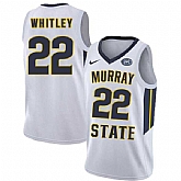 Murray State Racers 22 Brion Whitley White College Basketball Jersey Dzhi,baseball caps,new era cap wholesale,wholesale hats